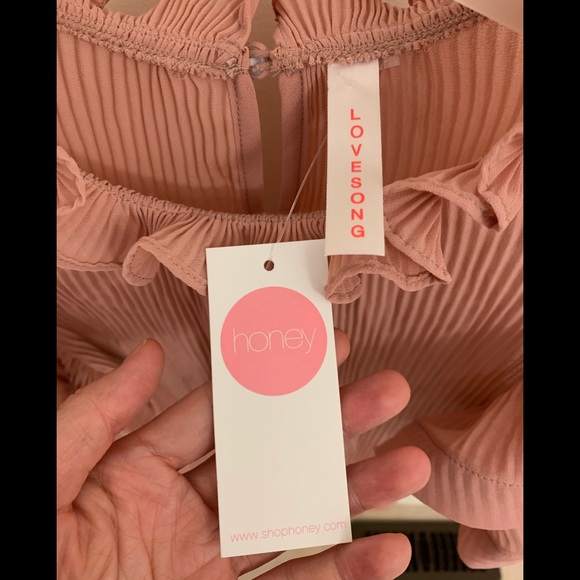 honey Pleate Chiffon Blouse - Picture 5 of 6